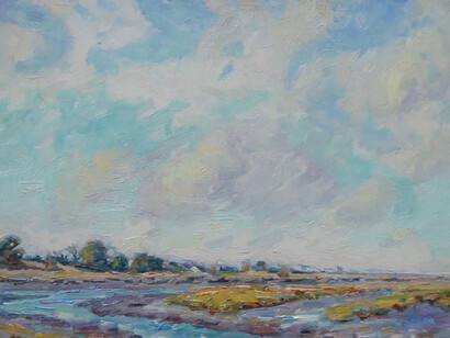 Henry Rodman Kenyon, [Distant landscape]. Courtesy of Childs Gallery