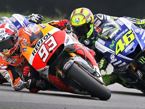 Marquez, Rossi e Lorenzo