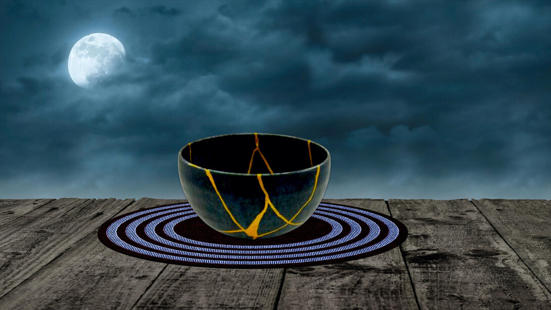 Kintsugi is a Japanese art form of putting broken pieces back together, a bowl is an example