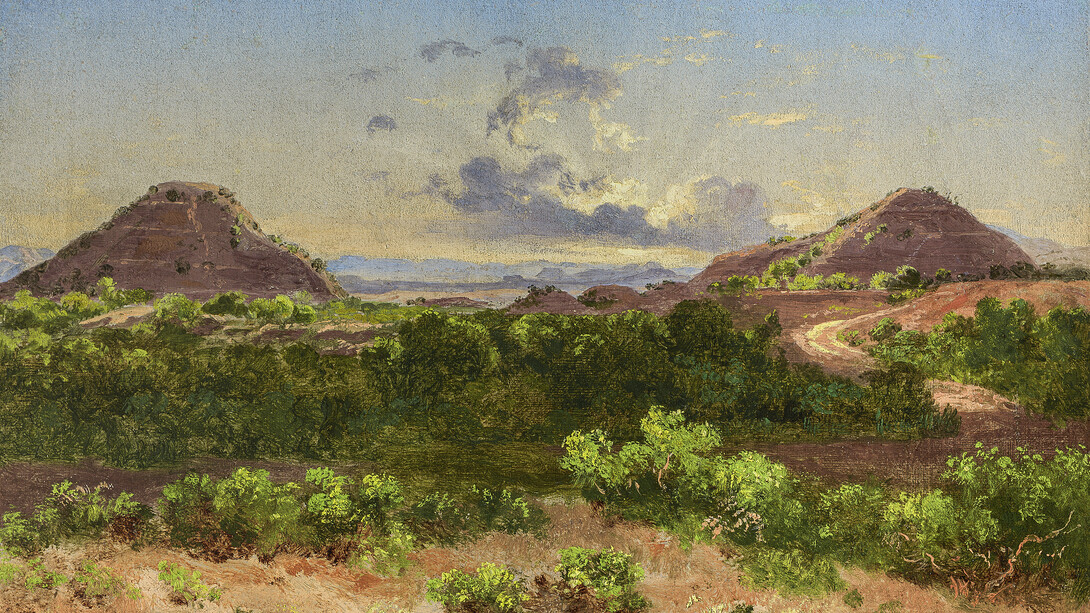 José María Velasco, Pirámides del sol y de la luna, 1878. Courtesy of The National Gallery