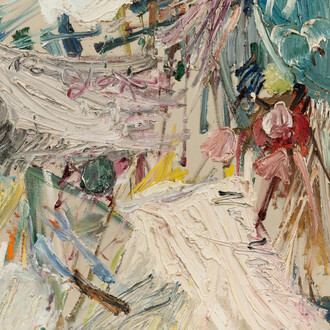 Manoucher Yektai, Still life with bowl (detail), 1959. Courtesy of the Institute of Contemporary Art