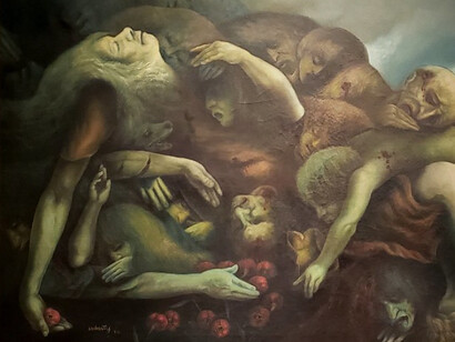 Carlos Cañas, El Sumpul (detalle), 1984