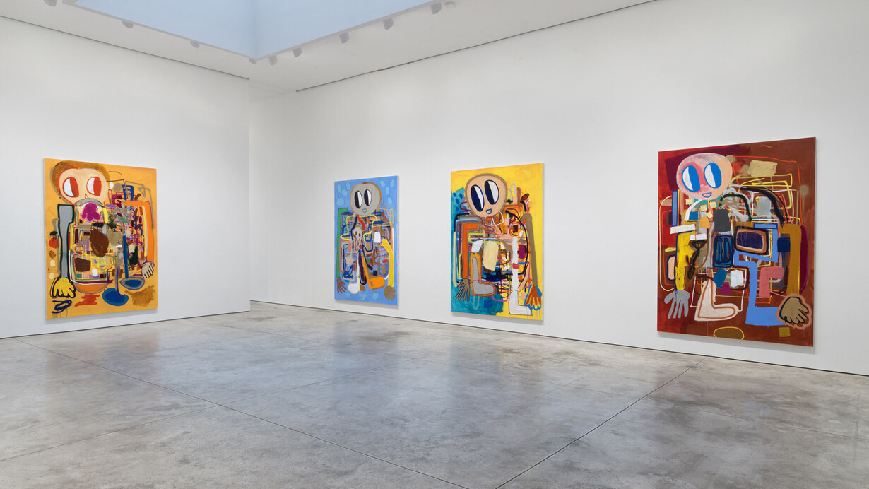 André Butzer, exhibition view. Courtesy of Skarstedt