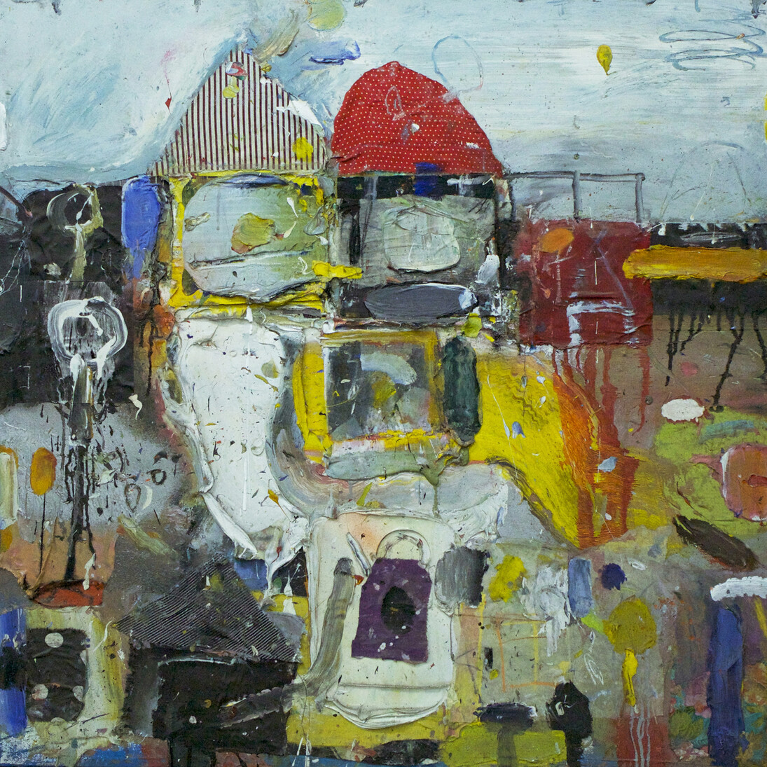 Robert Baribeau, Abstract 57, 1998, acrylic on canvas, 38 x 38 inches. © Robert Baribeau. Courtesy: Anna Zorina Gallery, New York City