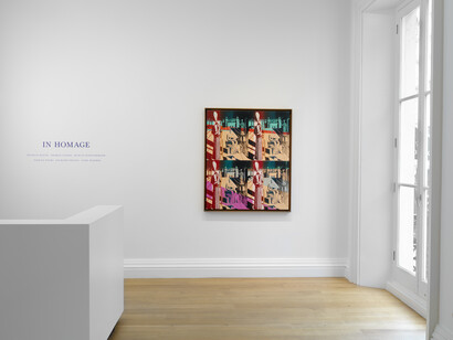 In Homage at Skarstedt London installation view, Andy Warhol, Disquieting Muses (after de Chirico), 1982, Image courtesy of Skarstedt