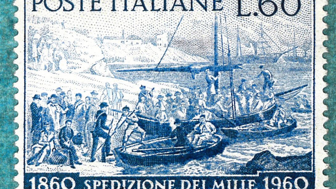 Spedizione dei Mille - Francobollo delle Poste Italiane di Eros Donnini
