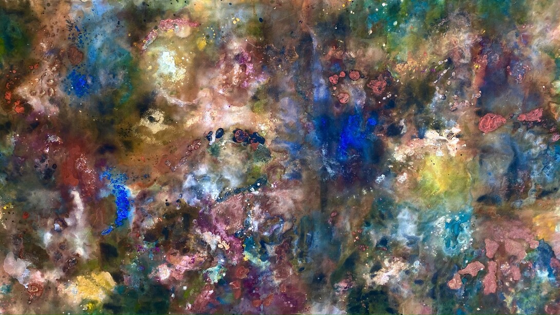 Lola de Miguel, Part of Galaxies Series, 60" x 120", 2022 