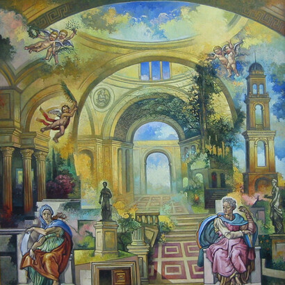 Bartolomé Roca, Renacimiento, óleo sobre tela, 100x100 cm