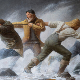 Rolf Hellem, The fishermans (detail), 2024. Courtesy of Grenning Gallery