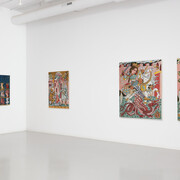 Sebastian Thomas, Painter's Pantheon, exhibition view. Courtesy of Zolla Lieberman 