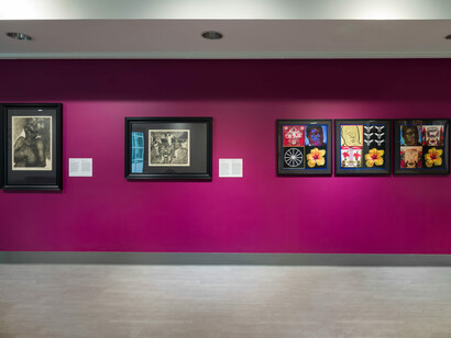 Kabuya Pamela Bowens-Saffo, From the heights, exhibition view. Courtesy of Museum of Art and Design MOAD