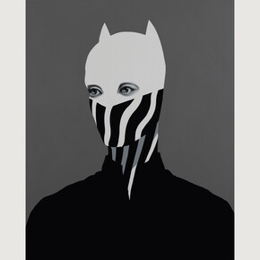 Shigeki Matsuyama, Portrait of dazzle AH #239,
acrylic on canvas - 100 x 80 cm. Courtesy of the artist and GR Gallery