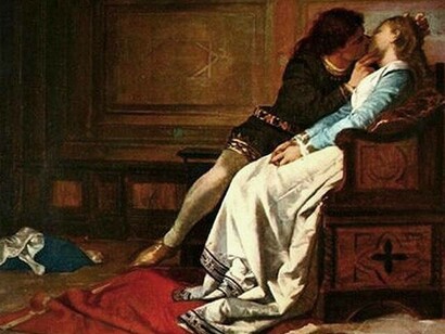 Amos Cassioli, Paolo e Francesca o Il bacio, 1870