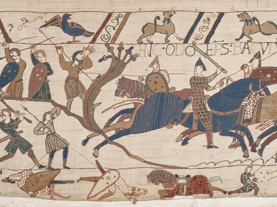 Tapiz de Bayeux, siglo XI, British Museum en Londres, Reino Unido