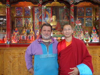 Avec l'astrologue du temple secret de Shambala, TIBET