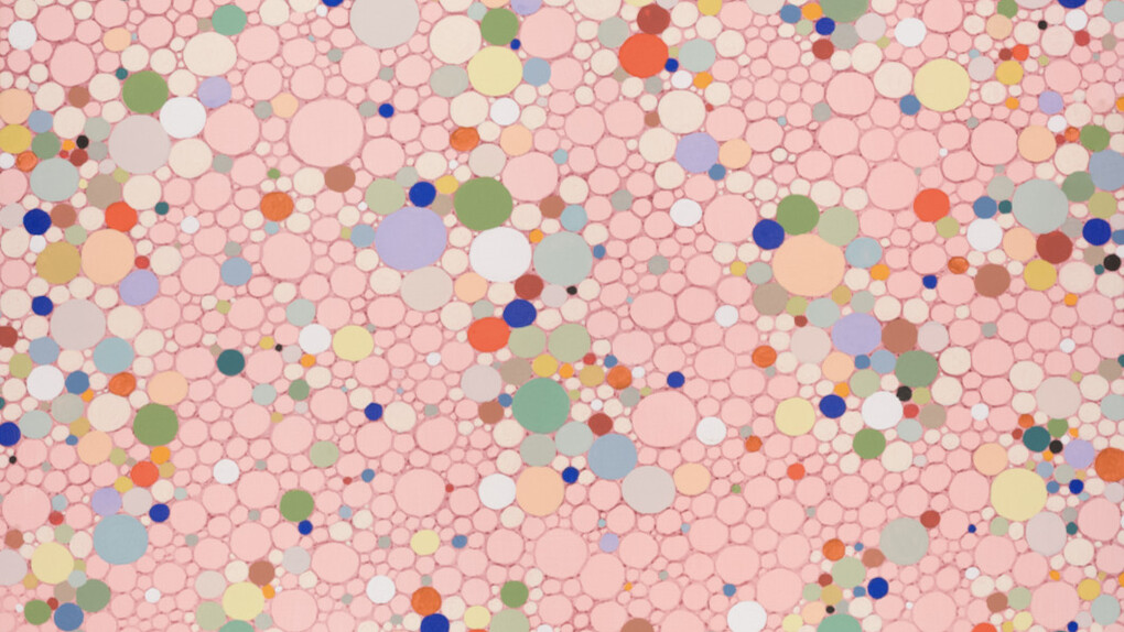 Pema Rinzin, #12, Impermanent bubbles, pink bubbles. Courtesy of Kate Oh Gallery