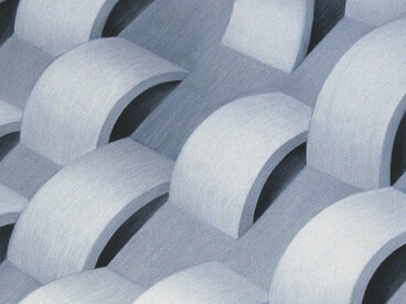 Tsunami #1, chalk on paper, 75 × 60 centimetres, Mark Weighton, 1998