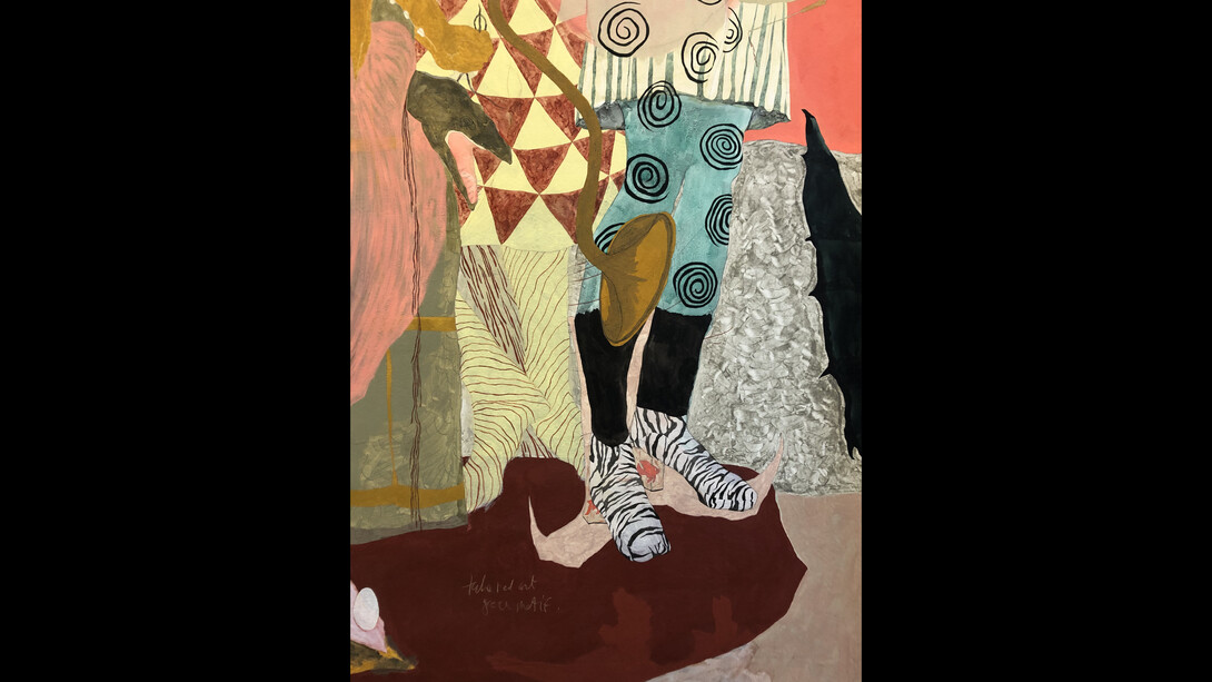 Ella Walker, detail of Winged Victory, 2020