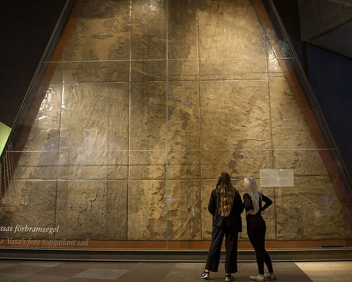 The sailing ship. Courtesy of The Vasa Museum 