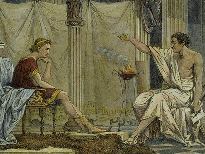 «Alejandro y Aristóteles», Charles Laplante (1837-1903)