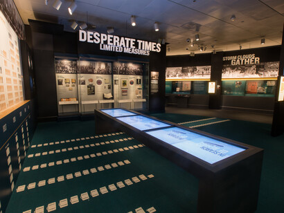 "Americans and the Holocaust" special exhibition (2018-2021), U.S. Holocaust Memorial Museum. 
