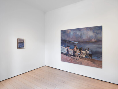 Emil Sands, Salt in the throat, exhibition view. Courtesy of Paul Kasmin Gallery