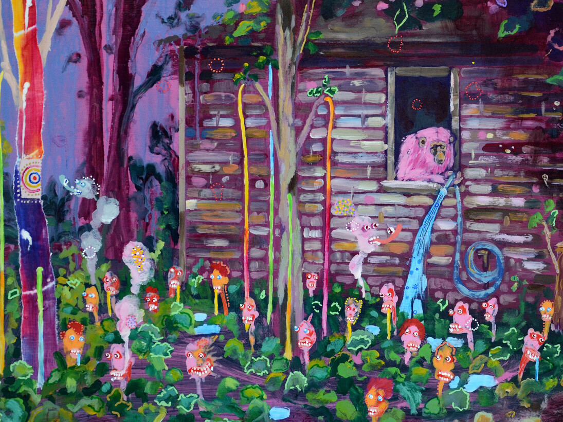Marc William Zanghi, 2012, vernice su tela, 46 x 60 cm.