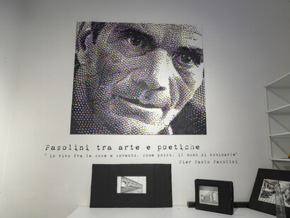 Opera collettiva, Questo non è Pasolini, tecniche grafiche, foto Ivan Surdo
