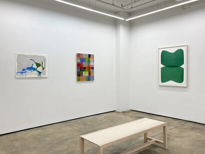 Various artists, Between the lines, exhibition view. Courtesy of Kathryn Markel Fine Arts