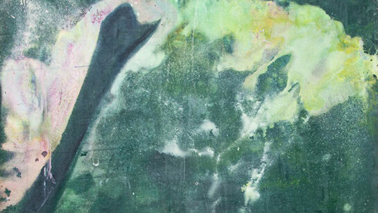 Frank Bowling, Swan upping (detail), 2020. Courtesy the artist and the Fitzwilliam Museum