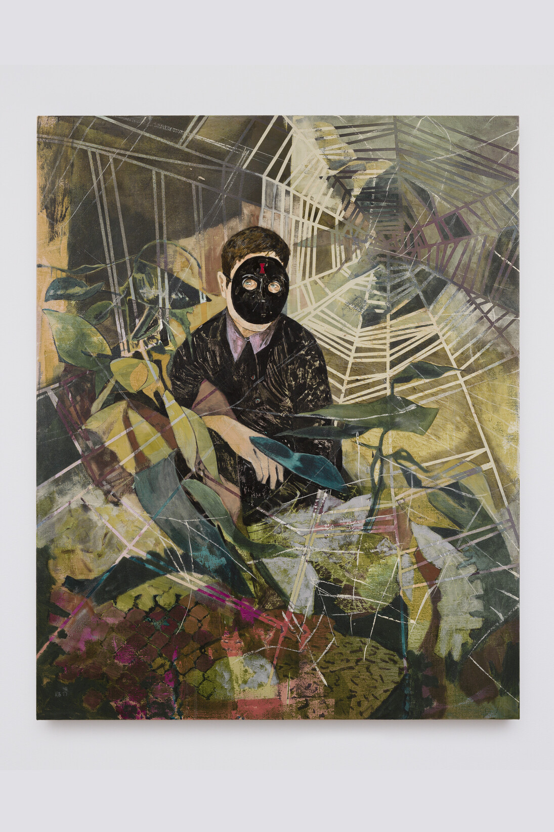 Hernan Bas, Contrary to popular belief, most people who are bitten suffer no serious damage, 2017, Acrylic on linen, 127 x 101,6 cm / 50 x 40 in. Courtesy Perrotin. Photo: Kei Okano