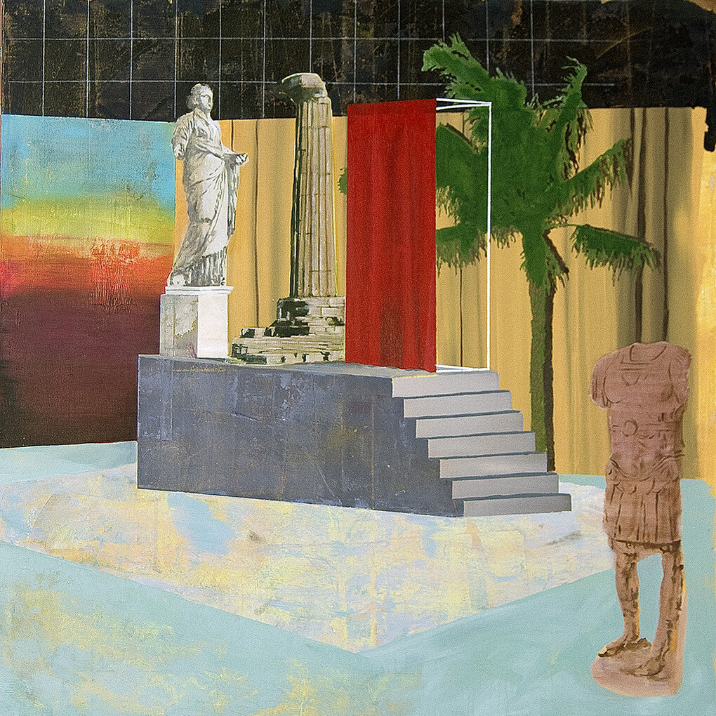 Paolo De Biasi, In nessun modo ancora, 2017, acrilico su tela, 100x90. 