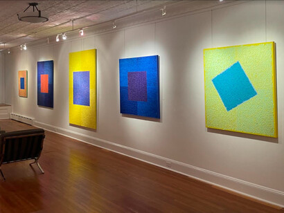 Louise P. Sloane at the M&M Fine Art, Southhampton, installation view. Courtesy of Spanierman Modern and M&M Gallery
