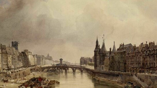 TS Boys, The Quai de la Megisserie the Pont au Change and the Ille de la Cite from the Pont-Neuf, Copyright The Trustees of the British Museum