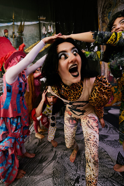 Monster Chetwynd, Silk and beer (wages for housework), 2024. Courtesy of Lower Belvedere