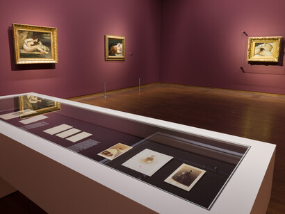 Gustave Courbet, Realist und rebell, ausstellungsansicht. Mit freundlicher genehmigung des Leopold Museums
