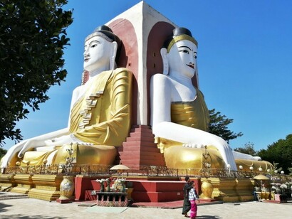 Bago, Pagoda Kyaikpun del 1476, nella valle dei Buddha giganti
