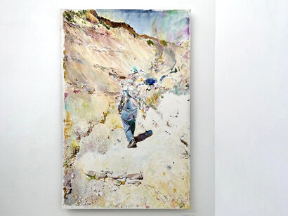 Martin Dammann, Ein loch graben (Digging a hole), exhibition view. Courtesy of Galerie Barbara Thumm