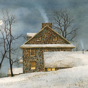 Bradley Hendershot, Ice moon. Courtesy of Peninsula Gallery 