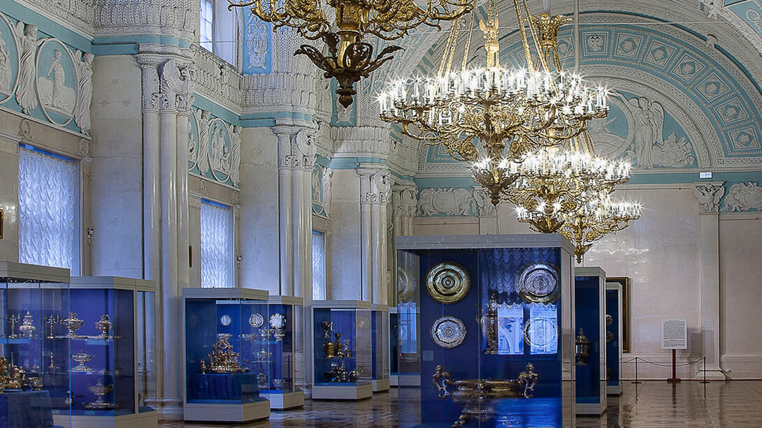 The Suite of State Rooms in the Winter Palace, Exhibition view. Courtesy of The State Hermitage Museum