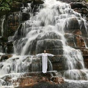Marina Abramovic, Places of Power, Waterfall, 2013, framed fine art pigment print, image/paper: 63 x 83 7/8 inches (160 x 213 cm), edition of 7 with 2 APs