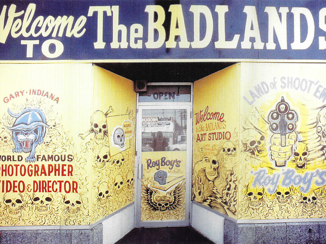 Badlands Shop Front- Gary, Indiana-1980’s-1990’s, Photograph courtesy of Eric Smolinski