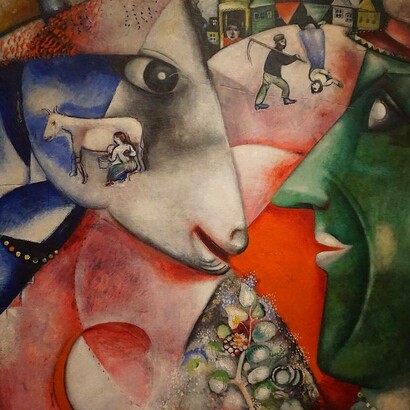 Marc Chagall, Io e il villaggio,1911, Museum of Modern Art, New York, USA