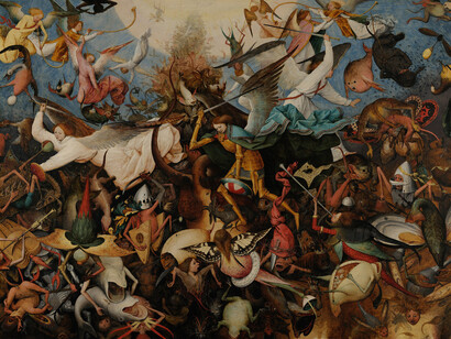 Pieter Brueghel el Viejo, La caída de los ángeles rebeldes (1562), Museos Reales de Bellas Artes de Bélgica, Bruselas
