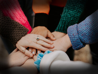Holding hands in love, the other is the imagined possibility of one, realizing oneself, and expressing love