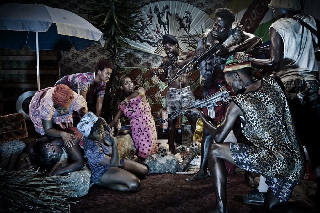 Kudzanai Chiurai (Zimbawe 1981), Revelations VI, 2011, Ultrachrome ink on photo fibre paper, 169.5 x 120 x 6 cm framed. Courtesy of CAAC- The Pigozzi Collection, Gineva