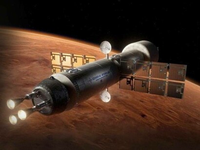 Illustrazione di missione su Marte