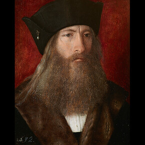 Michel Sittow, Portrait of a Man with the Pearl, 1515–1517, oil on panel, Royal Collection, Patrimonio Nacional, Palacio Real de Madrid