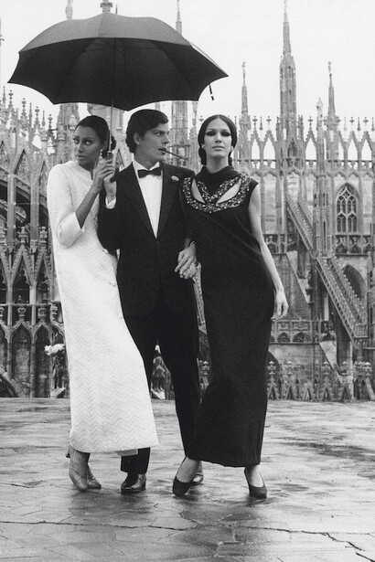 Modelli per la Rinascente in Piazza Duomo negli anni '70