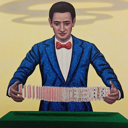 Aldo Damioli, Le carte (dettaglio). Cortesia di Galleria Vik Milano